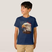 Amerikaanse vlag Bald Eagle T-shirt (Voorkant volledig)