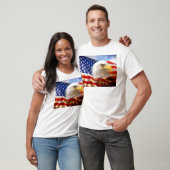Amerikaanse vlag Bald Eagle T-shirt (Unisex)