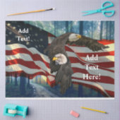 Amerikaanse vlag Bald Eagle Tissuepapier (Craft)