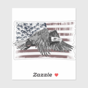 Amerikaanse vlag Bald Eagle USA Sticker
