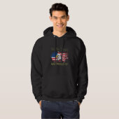 Amerikaanse vlag Bald Eagle Wij zijn kwaad Hoodie (Voorkant volledig)
