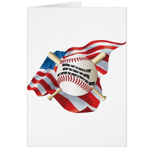 Amerikaanse vlag Baseball (Voorkant)