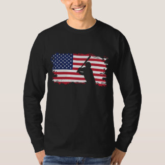 Amerikaanse vlag Baseball Apparel - Baseball T-shirt