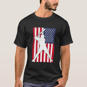 Amerikaanse vlag Baseball Team Gift T-shirt