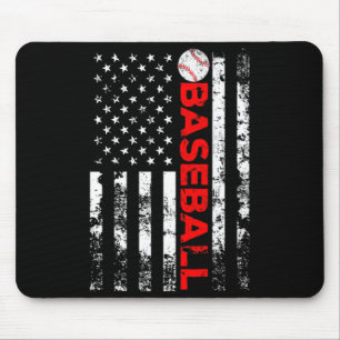 Amerikaanse Vlag Baseball Team T-shirt_5 Muismat