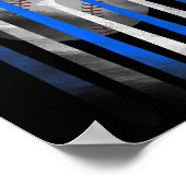 Amerikaanse vlag  Baseball Vlag pa mam Kind Poster (Hoek)