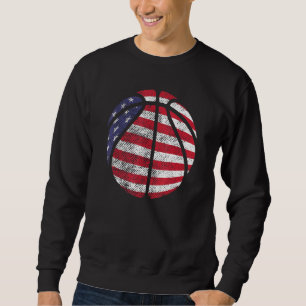 Amerikaanse vlag Basketball Patriotic voor mannen Trui