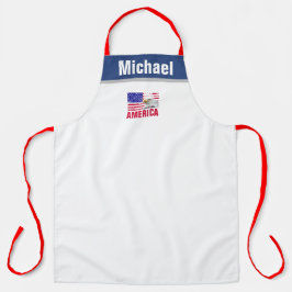  Amerikaanse vlag BBQ Grill Chef Patriottisch Schort