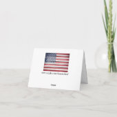 Amerikaanse vlag bedankt voor blanco notitie (Achterkant)