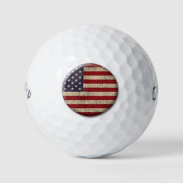 Amerikaanse Vlag Bedrukte Ontwerp Golfballen