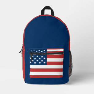 Amerikaanse vlag bedrukte rugzak