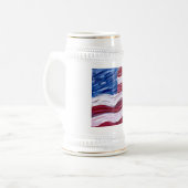 Amerikaanse vlag Beer Stein Bierpul (Voorkant links)