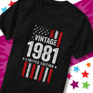 Amerikaanse Vlag Beperkte Editie Sterren Vintage 1 T-shirt