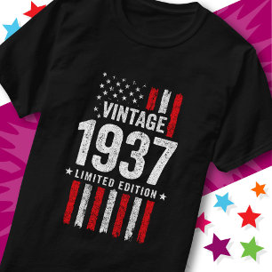 Amerikaanse Vlag Beperkte Editie Sterren Vintage 1 T-shirt