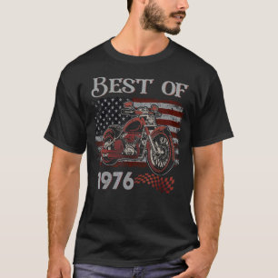 -Amerikaanse vlag Best of 1976 Motorcycle Birt T-shirt