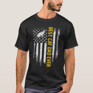 Amerikaanse vlag Best Siamese Cat Dad Eve T-shirt