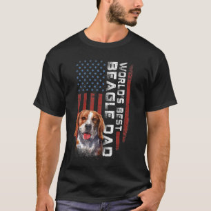 Amerikaanse vlag beste beagle pa T-shirt
