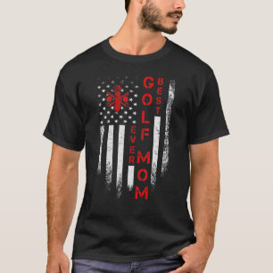 Amerikaanse vlag Beste Golf Mam Golfe T-shirt