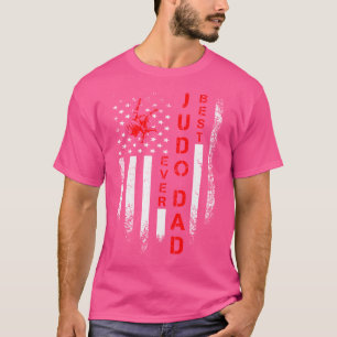 Amerikaanse vlag beste judo vader ooit martial t-shirt
