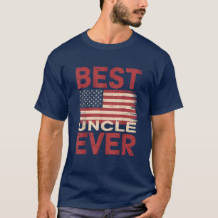 Amerikaanse vlag beste oom ooit 4 juli t-shirt