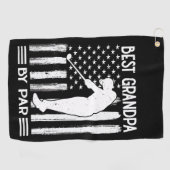 Amerikaanse vlag beste opa door par golfhanddoek (Horizontaal)