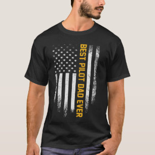Amerikaanse vlag beste piloot pa T-shirt