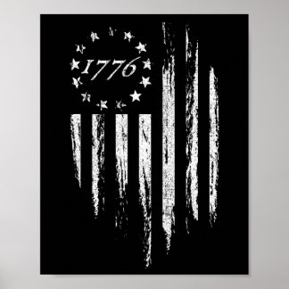 Amerikaanse vlag Betsy Ross 13 sterren USA 4 van j Poster