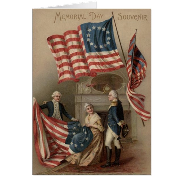 Amerikaanse vlag Betsy Ross George Washington (Voorkant)
