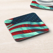 Amerikaanse vlag bier onderzetter (Linkerzijde)