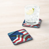 Amerikaanse vlag bier onderzetter (Rechterzijde)