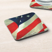 Amerikaanse vlag bier onderzetter (Linkerzijde)