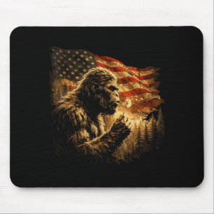 Amerikaanse vlag bigfoot blaast paardenbloem vinta muismat