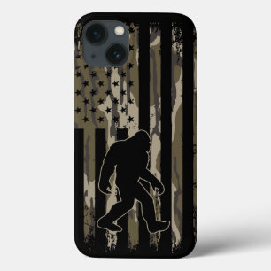 Amerikaanse vlag Bigfoot Bottom Land Camo iPhone 13 Hoesje
