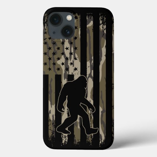 Amerikaanse vlag Bigfoot Bottom Land Camo Case-Mate iPhone Case (Achterkant)
