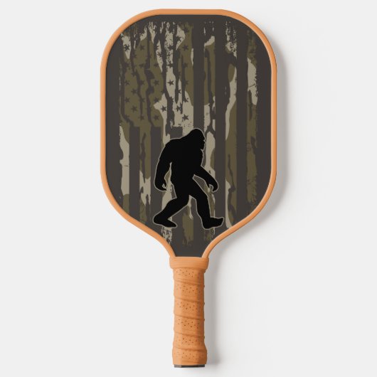 Amerikaanse vlag Bigfoot Bottom Land Camo Pickleball Paddle (Voorkant)