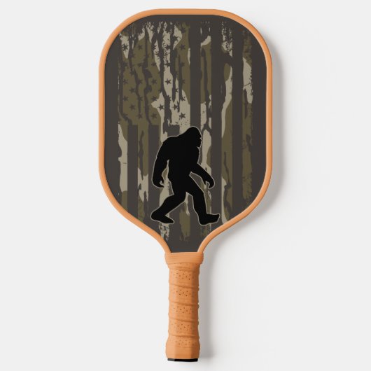 Amerikaanse vlag Bigfoot Bottom Land Camo Pickleball Paddle (Achterkant)