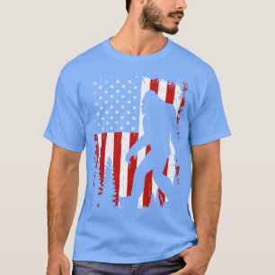 Amerikaanse vlag Bigfoot T-shirt