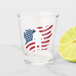 Amerikaanse vlag Bigfoot Whiskey Shot Glass Shot Glas