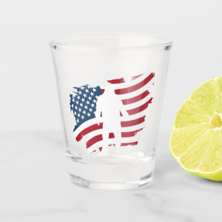 Amerikaanse vlag Bigfoot Whiskey Shot Glass Shot Glas