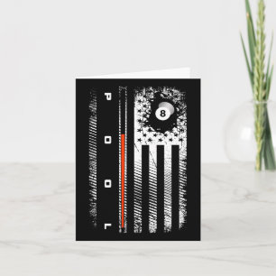 Amerikaanse vlag biljart pool speler kleding - Bil Kaart