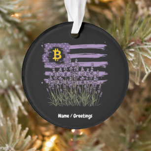 Amerikaanse vlag Bitcoin BTC Revolution Grappige C Ornament