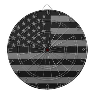 Amerikaanse vlag Black Gray Dartbord