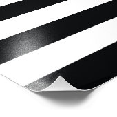 Amerikaanse vlag Black White Foto Afdruk (Hoek)