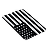 Amerikaanse vlag Black White Magneet (Rechterzijde)
