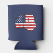 Amerikaanse vlag blikjeskoeler (Achterkant)