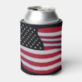 Amerikaanse vlag blikjeskoeler (Blikje Voorkant)