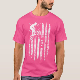 Amerikaanse vlag BMX Rider BMX T-shirt