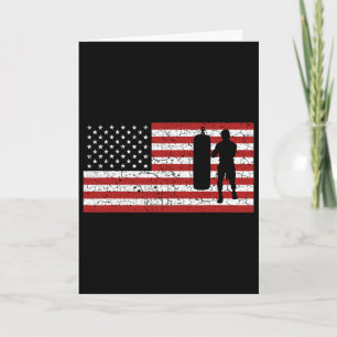 Amerikaanse Vlag Boksen Boksen Cadeau Mannen Vrouw Kaart