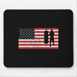Amerikaanse Vlag Boksen Boksen Cadeau Mannen Vrouw Muismat