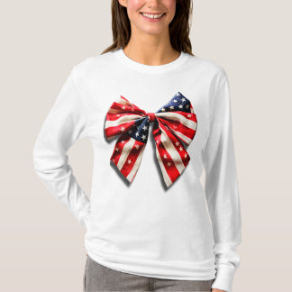 Amerikaanse Vlag Boog T-shirt